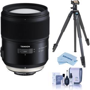 Tamron SP 35mm f/1.4 Di USD Lens for Nikon F Mount With Slik Sprint Pro Tripod