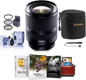 Tamron 17-28mm f/2.8 Di III RXD Lens for Sony E, Bundle with ProOptic 67mm Filter Kit, Cleaning Kit, Lens Cap Tether, Mac Software Kit, Lens Pouch