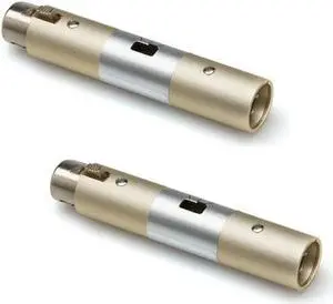 Hosa Technology 2x ATT-448 XLR Female to XLR Male Input Attenuator #ATT-448 2