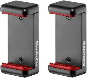 Manfrotto 2 Pack Universal Clamp with 1/4 Thread for Up to 3.2" Smartphones