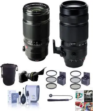 Fujifilm XF 2 Lens Kit w/50-140mm F2.8 & 100-400mm F4.5-5.6 Lenses w/Acc Bundle