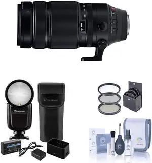Fujifilm XF 100-400mm F4.5-5.6 R LM OIS WR Lens With FP Zoom Lion X R2 TTL Flash