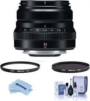 Fujifilm XF 35mm F/2 R WR Lens Black W/Hoya 43mm HMC UV / CPL Filter #16481878 F