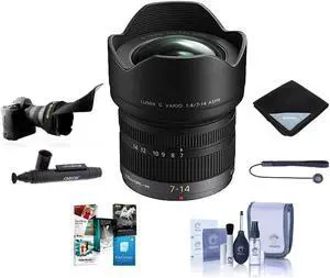 Panasonic Lumix G Vario 7-14mm f/4 Zoom Lens for Micro 4/3 Mount W/Free ACC KIt
