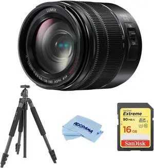 Panasonic Lumix G Vario 14-140mm f/3.5-5.6 II ASPH Power MFT Lens - With Tripod Panasonic Lumix G Vario 14-140mm f/3.5-5.6 II ASPH Power MFT Lens - With Tripod