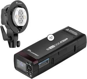 Flashpoint Flashpoint eVOLV 200 Pro Dual Flash Kit with Dual Power FlashBracket