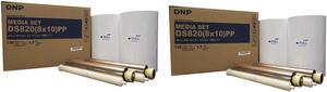 DNP 2x Pure Premium Media for DS820A Printer, 8x10", 2x 130 Print Rolls (260 )