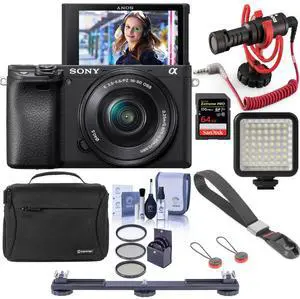Sony Alpha a6400 Mirrorless Digital Camera with 16-50mm f/3.5-5.6 OSS Lens