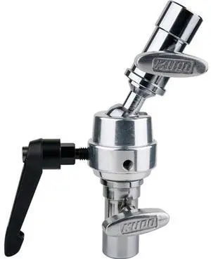 Kupo 5/8" Swivel Super Grip Double Baby Receiver with Ratcheted Handle