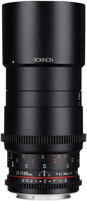 Rokinon 100mm T3.1 Macro Cine DS Lens for Micro Four Thirds #DS100M-MFT