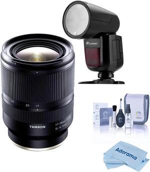 Tamron 17-28mm f/2.8 Di III RXD Lens for Sony E with Zoom Li-Ion R2 Flash Kit
