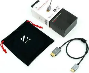 ZILR 4Kp60 Hyper Thin High Speed HDMI Secure Cable with Mini Connector