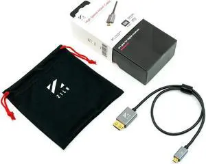 ZILR 4Kp60 Hyper Thin High Speed HDMI Secure Cable with Micro Connector ZILR 4Kp60 Hyper Thin High Speed HDMI Secure Cable with Micro Connector