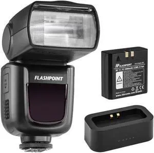 Flashpoint Zoom Li-ion Manual R2 On-Camera Flash Speedlight (V850II) + USB Charger