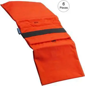 Flashpoint Empty Saddle Sandbag, Water-Resistant Cordura Nylon - (35 lb Capacity, Orange) (6 Pack)