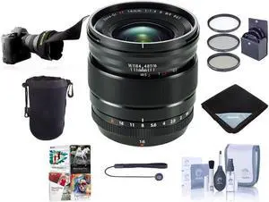 Fujifilm XF 16-55mm f/2.8 R LM WR Lens, Bundle with ProOptic 77mm Filter Kit, Flex Lens Shade, Cleaning Kit, Lens Wrap, Lens Case, Lens Cap Tether, PC Software Kit