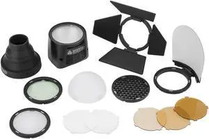 Flashpoint Flashpoint eVOLV 200 Round Flash Head with Accessory Kit (Replacement for Godox H200R & AK-R1)
