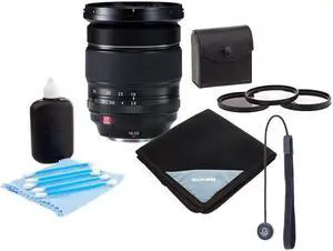 Fujifilm XF 16-55mm f/2.8 R LM WR Lens, Bundle with ProOptic 77mm Filter Kit, Lens Wrap, Cleaning Kit, Lens Cap Tether
