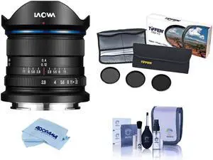 Venus Laowa 9mm f/2.8 Zero-D Prime Lens for Sony E, Bundle with Tiffen 49mm Digital ND Filter Kit and Cleaning Kit