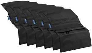 Flashpoint Empty Saddle Sandbag, Water-Resistant Cordura Nylon - (18lb Capacity, Black) (6 Pack)