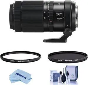 Fujifilm GF 100-200mm f/5.6 R LM OIS WR Lens, Bundle with Hoya 67mm UV+CPL Filter Kit, Cleaning Kit, Cleaning Cloth