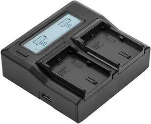 Green Extreme Dual Smart Charger with LCD Screen for Canon LP-LPE6 #GX-CH2-LPE6
