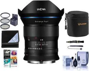 Venus Laowa 15mm f/2 FE Zero-D Lens for Canon RF, Bundle with ProOptic 72mm Filter Kit, Cleaning Kit, PC Software Kit, Lens Cap Tether, Lens Cleaner