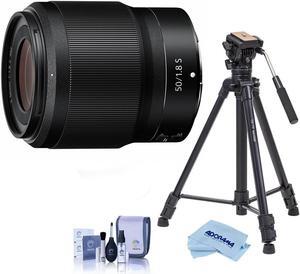 Nikon NIKKOR Z 50mm f/1.8 S Lens for Z Series Mirrorless Cameras W/Tripod Bundle