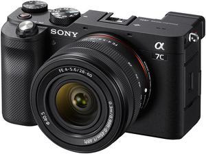 Sony Alpha 7C Mirrorless Digital Camera with FE 2860mm f456 Lens Black