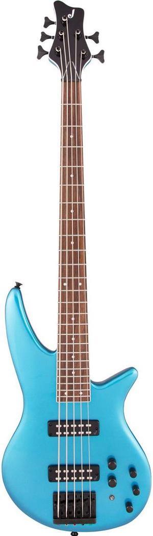 Jackson SBX V X Series Spectra Bass 5-String Bass Guitar, Electric Blue