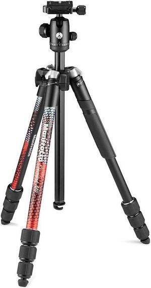 Manfrotto Element MII 4-Section Aluminum Tripod with Ball Head, Red