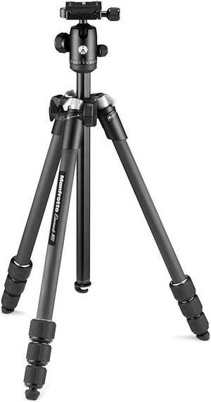 Manfrotto Element MII Mobile Bluetooth 4-Section Aluminum Traveler Tripod, Black