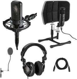 Audio-Technica AT4040 Side-Address Cardioid Condenser Microphone W/Accessory Kit