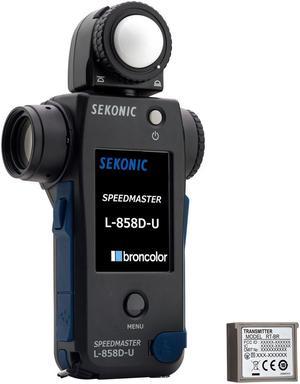 Sekonic L-858D-U SPEEDMASTER Light Meter Kit with RT-BR Tx Module for broncolor