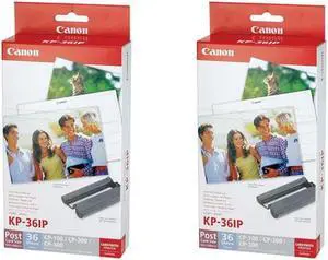 2 Pack Canon KP-36IP Color Ink/Paper Set #7737A001 2