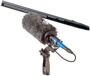 Sennheiser MKH-416 Short Interference Tube Microphone with Rycote 18cm Softie