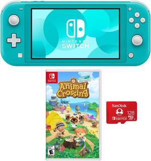 Nintendo Switch Lite Turquoise  With Animal Crossing New Horizons 128GB Card