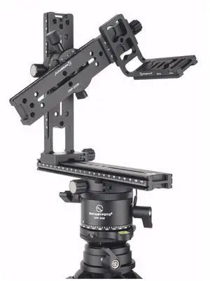 SunwayFoto PANO-1 Panoramic Head Kit, DYH-66i Base, DDP-64M Rotator, 64mm/58mm Clamp, DPG-2416 Rail, DMP-200L Slide, DDH-03 Clamp, DMC-200L Rail, DPL-01 Plate