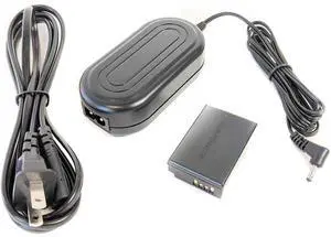 Bescor LP-E17 Dummy Battery and AC Adapter Kit for Select Canon Mirrorless Cameras