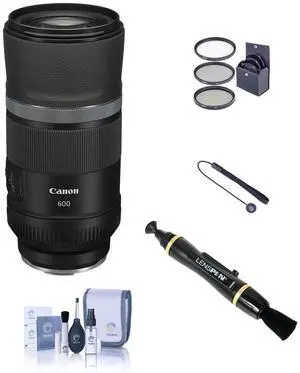 Canon RF 600mm f/11 IS STM Lens, Bundle with ProOptic 82mm Filter Kit, Cleaning Kit, Lens Cleaner, Lens Cap Tether