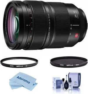 Panasonic LUMIX S PRO 24-70mm f/2.8 Lens for L Mount, Bundle with Hoya NXT Plus 82mm UV+CPL Filter Kit, Cleaning Kit, Cleaning Cloth