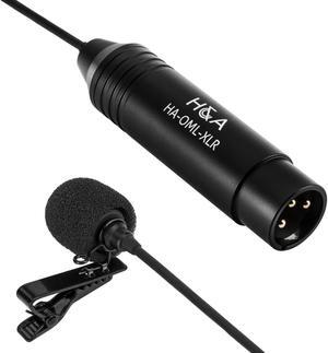 H&A HA-OML-XLR Professional Omni-Directional Lavalier XLR Microphone