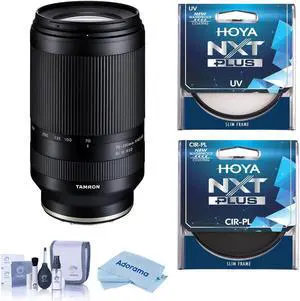 Tamron 70-300mm f/4.5-6.3 Di III RXD Lens for Sony E, Bundle with Hoya NXT Plus 67mm UV+CPL Filter Kit, Cleaning Kit, Cloth