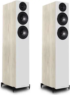 Wharfedale Diamond 12.4 Floorstanding Speaker, Light Oak