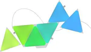 Nanoleaf Shapes Triangles Smarter Kit with 7x Triangle Light Panels, 80 Lumens