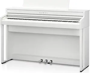 Kawai CA49 88-Key Grand Feel Compact Digital Piano, Bench, Premium Satin White
