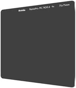 Haida NanoPro MC 75x75mm Neutral Density 4X (0.6) Multi Coated Glass Filter