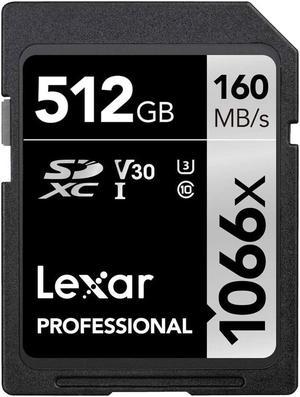 Lexar SILVER Series Professional 1066x 512GB SDXC UHS-I Memory Card