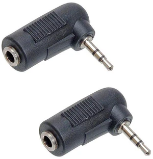 Hosa Technology 2x GPM-467 Analog Audio Right Angle Adaptor, 3.5mm Female TRS to 2.5mm Male TRS Hosa Technology 2x GPM-467 Analog Audio Right Angle Adaptor, 3.5mm Female TRS to 2.5mm Male TRS