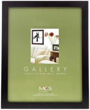 MCS 16x20" Flat-top Series Wood Picture Frame, 1" Width, Black